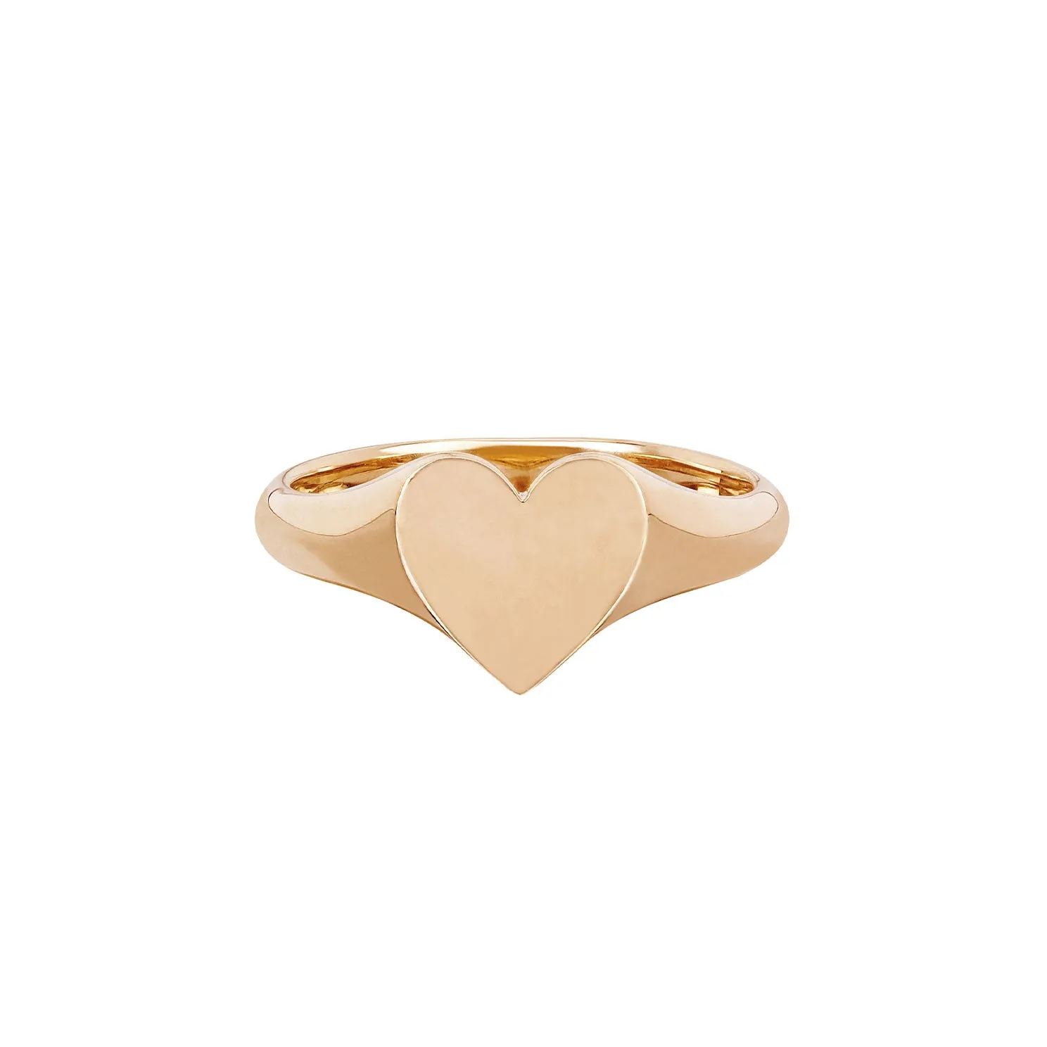 Gold Heart Signet Ring sold by EF Collection product image thumbnail 3