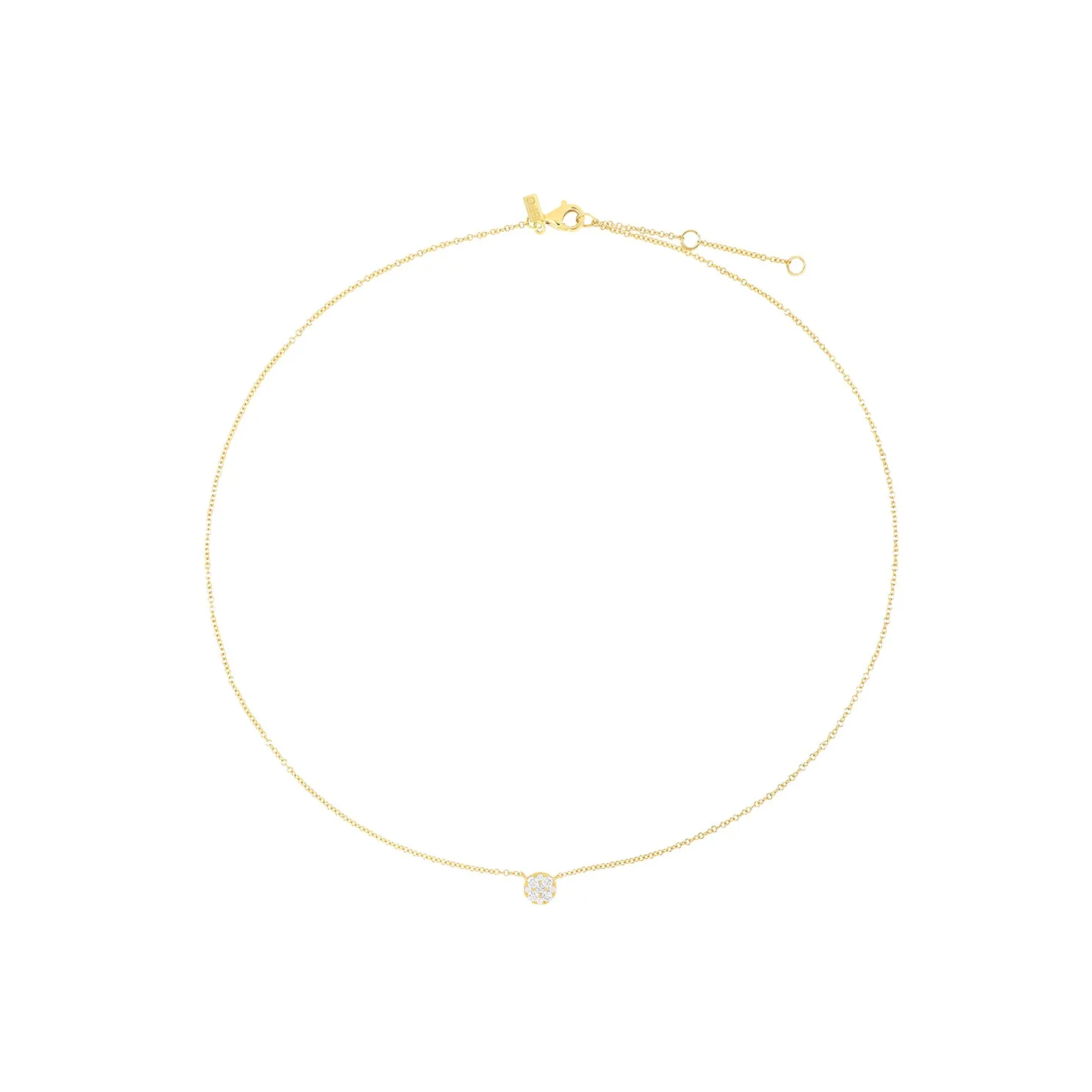 Full Cut Diamond Disc Choker Necklace sold by EF Collection product image thumbnail 3