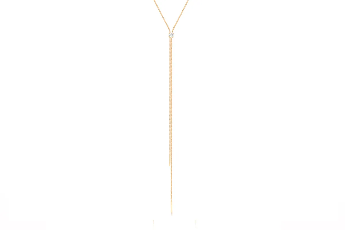 Diamond Shayla Lariat Necklace sold by EF Collection