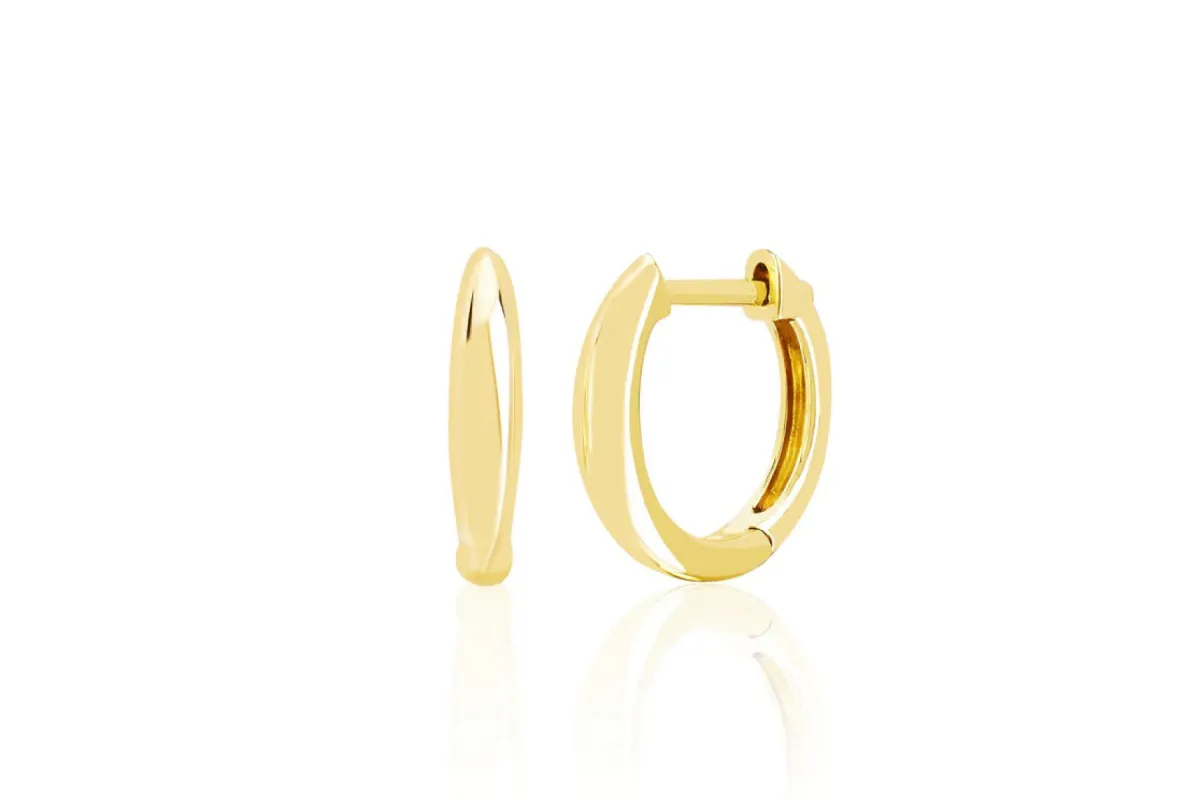 Gold Dome Huggie Earring sold by EF Collection