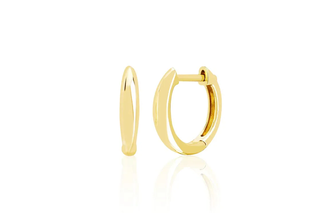 Gold Dome Huggie Earring sold by EF Collection