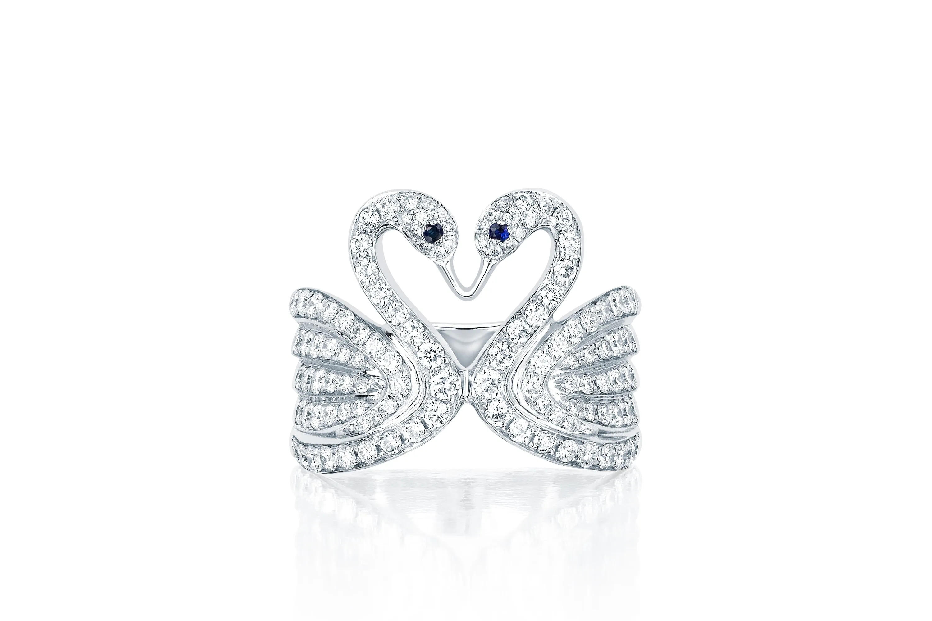 Diamond Swan Ring sold by EF Collection