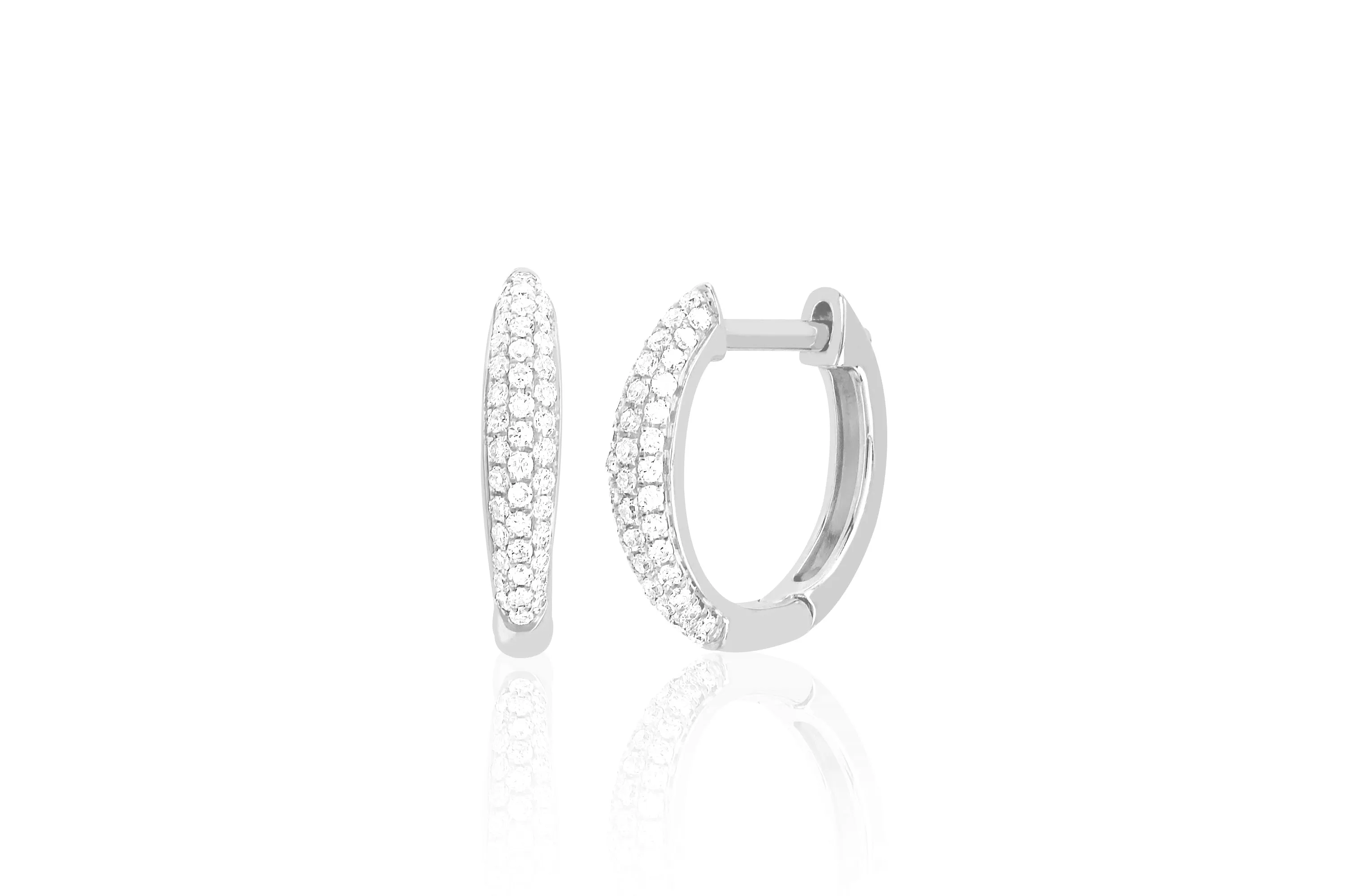 Diamond Dome Huggie Earring sold by EF Collection product image thumbnail 4