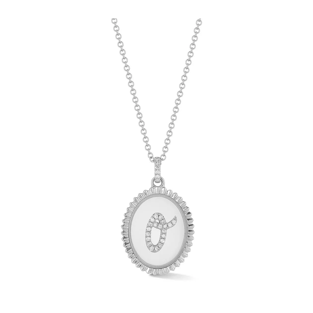 Floating Diamond Script Initial Necklace sold by EF Collection product image thumbnail 5