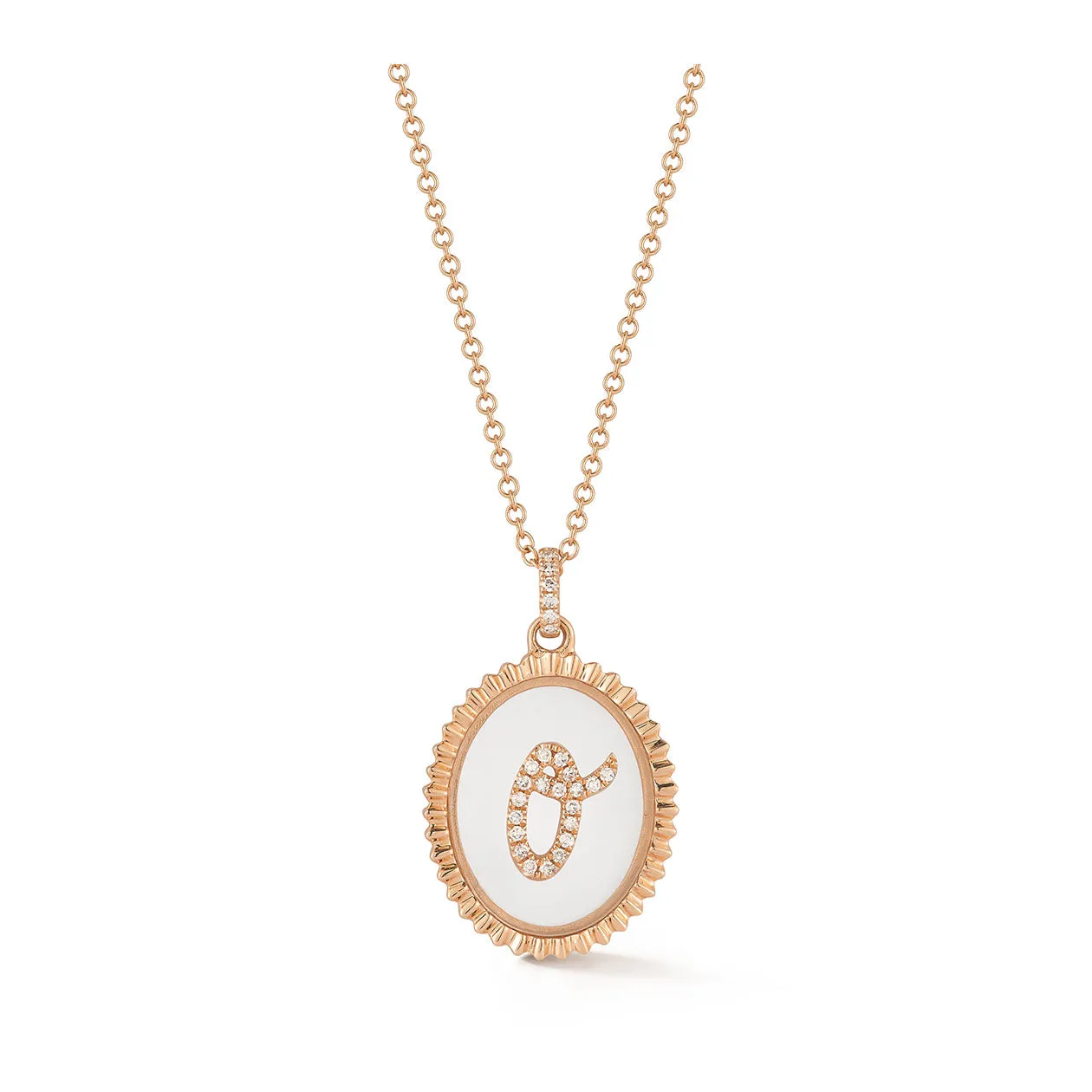 Floating Diamond Script Initial Necklace sold by EF Collection product image thumbnail 4