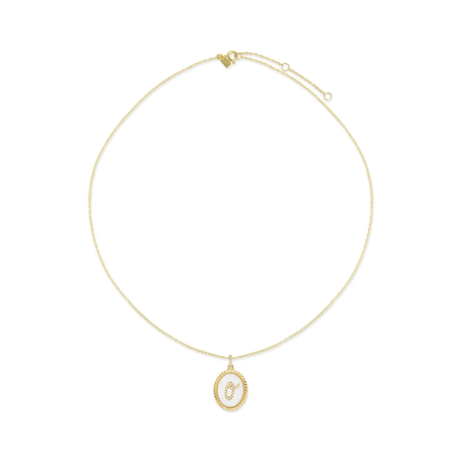Floating Diamond Script Initial Necklace sold by EF Collection product image thumbnail 3