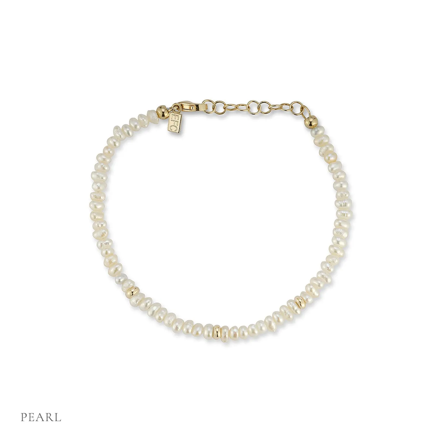 Birthstone Bead Bracelet In Pearl sold by EF Collection product image thumbnail 3