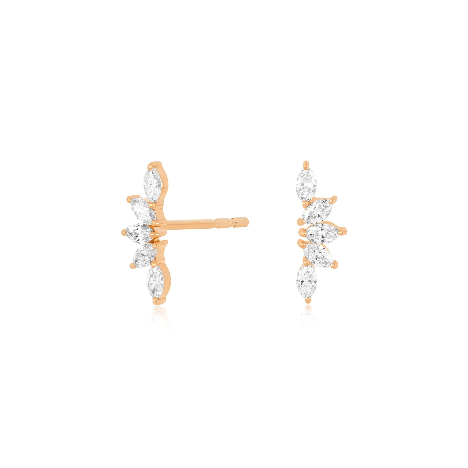 Diamond Marquise Fan Earring sold by EF Collection product image thumbnail 3