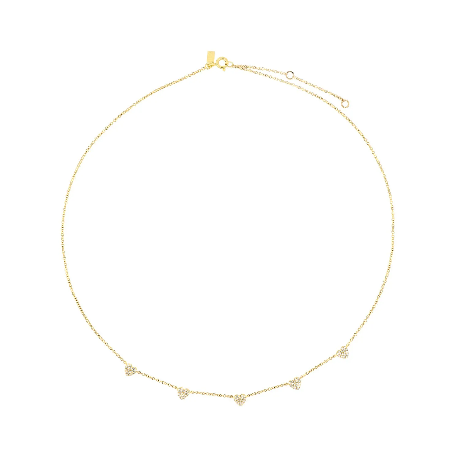 5 Diamond Mini Heart Necklace sold by EF Collection product image thumbnail 5