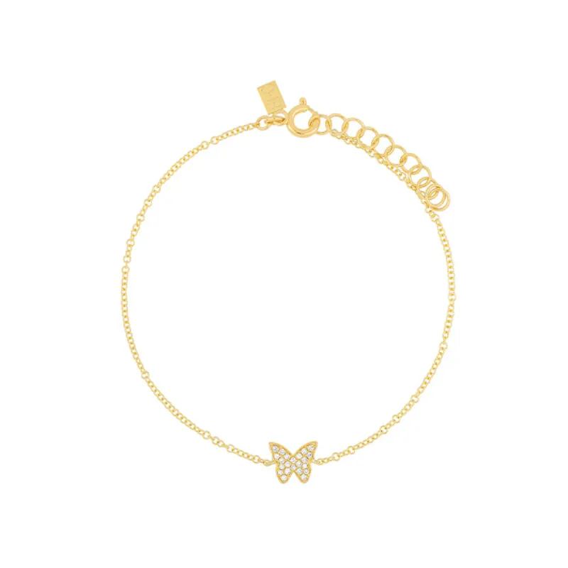 Diamond Butterfly Bracelet sold by EF Collection