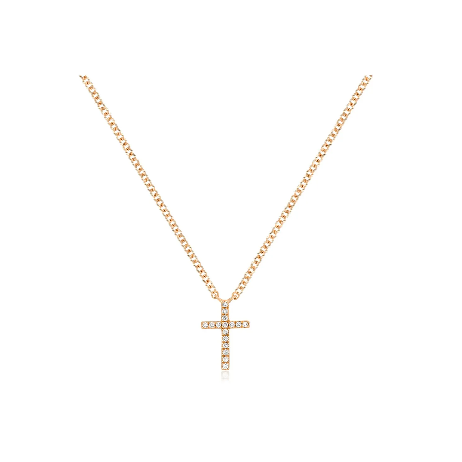 Diamond Cross Necklace sold by EF Collection product image thumbnail 4