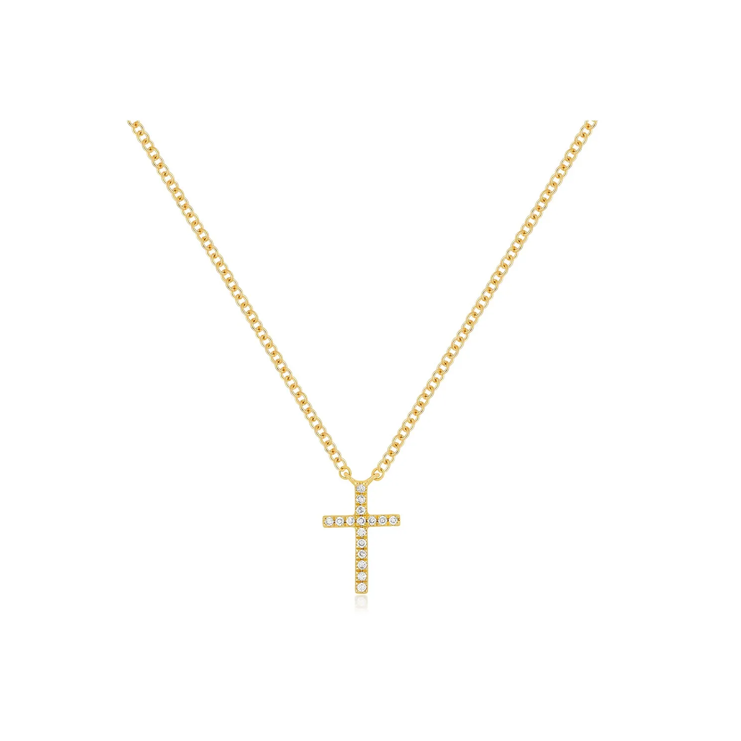 Diamond Cross Necklace sold by EF Collection