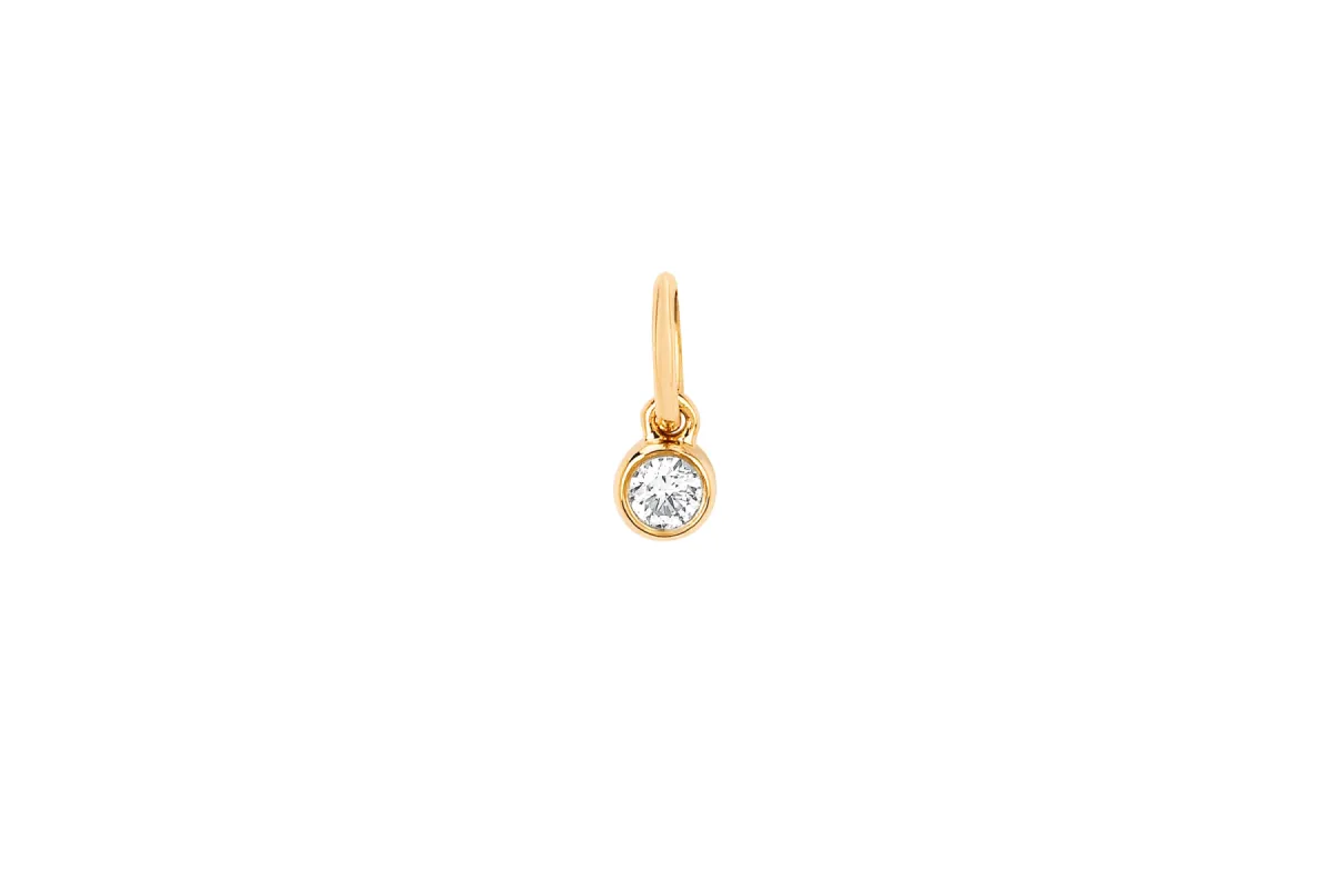 Diamond Bezel Necklace Charm sold by EF Collection