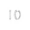 Jumbo Prong Set Diamond Hoop Earrings sold by EF Collection