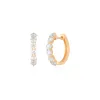 Jumbo Prong Set Diamond Hoop Earrings sold by EF Collection
