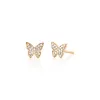 Diamond Butterfly Stud Earring sold by EF Collection