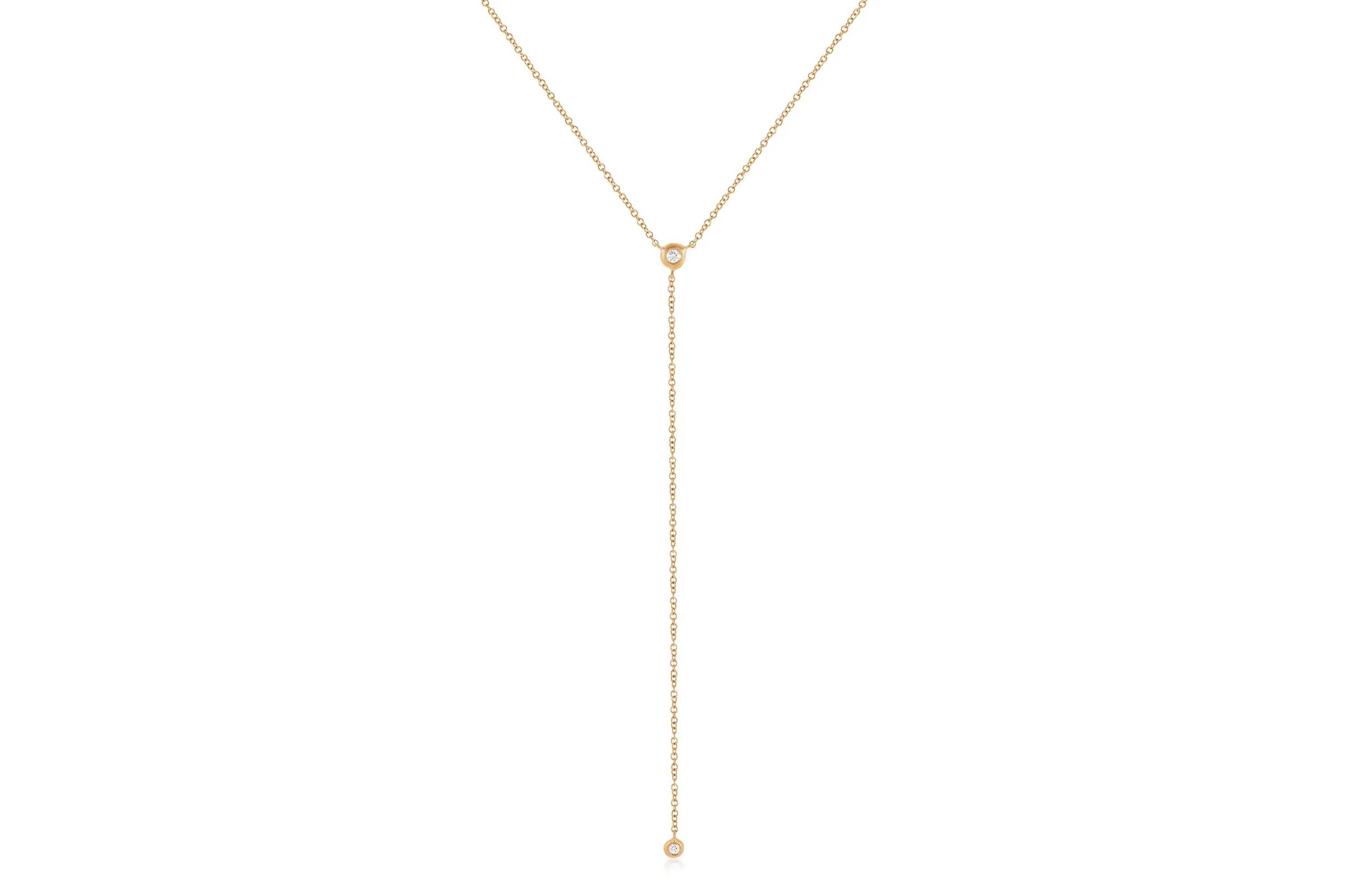 Diamond Pillow Lariat Necklace sold by EF Collection product image thumbnail 3