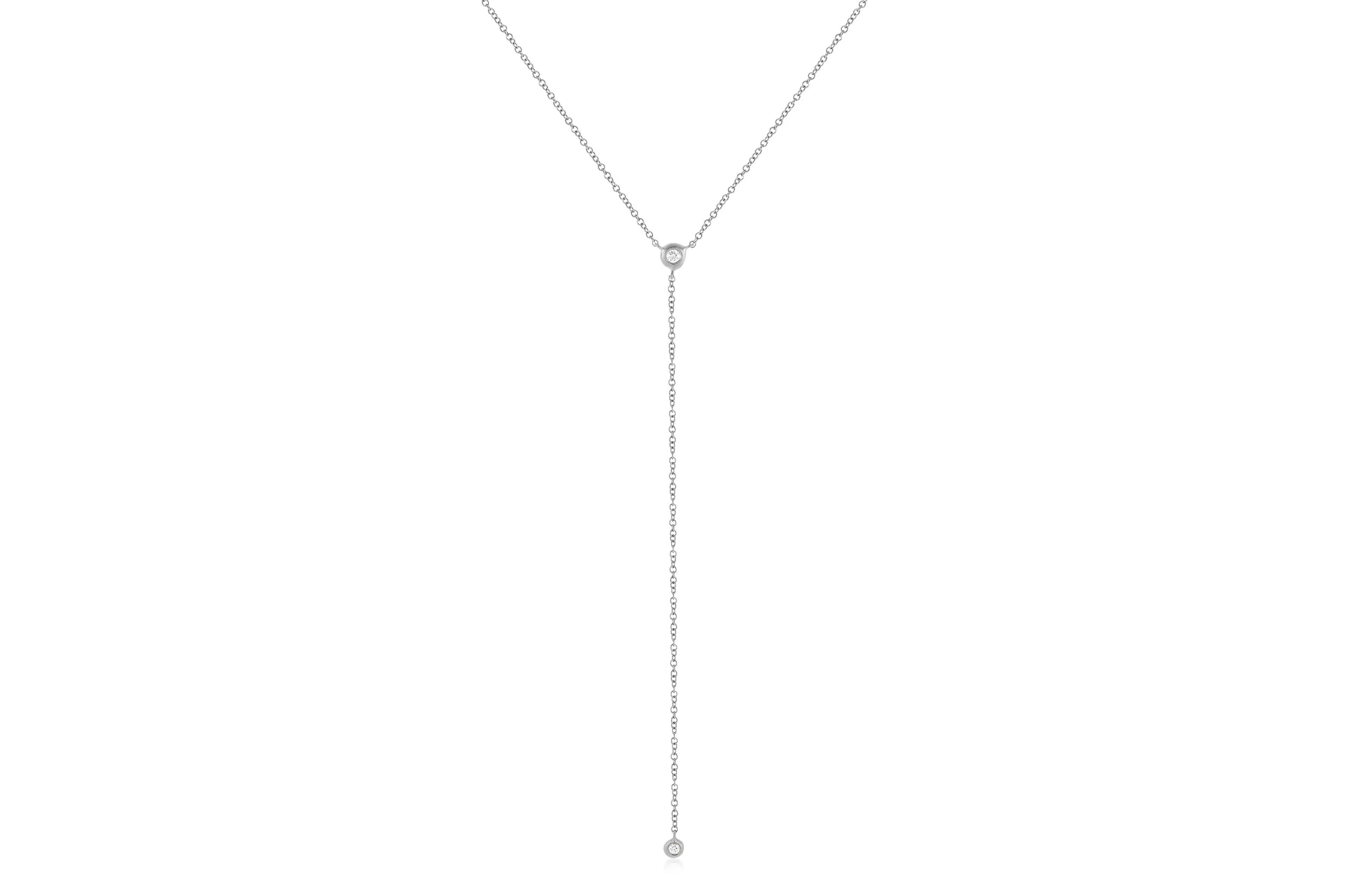 Diamond Pillow Lariat Necklace sold by EF Collection product image thumbnail 4