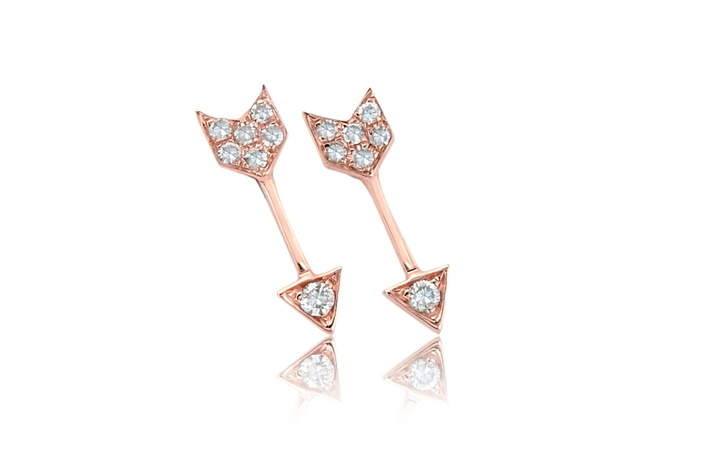 Diamond Mini Arrow Stud Earring sold by EF Collection product image thumbnail 3