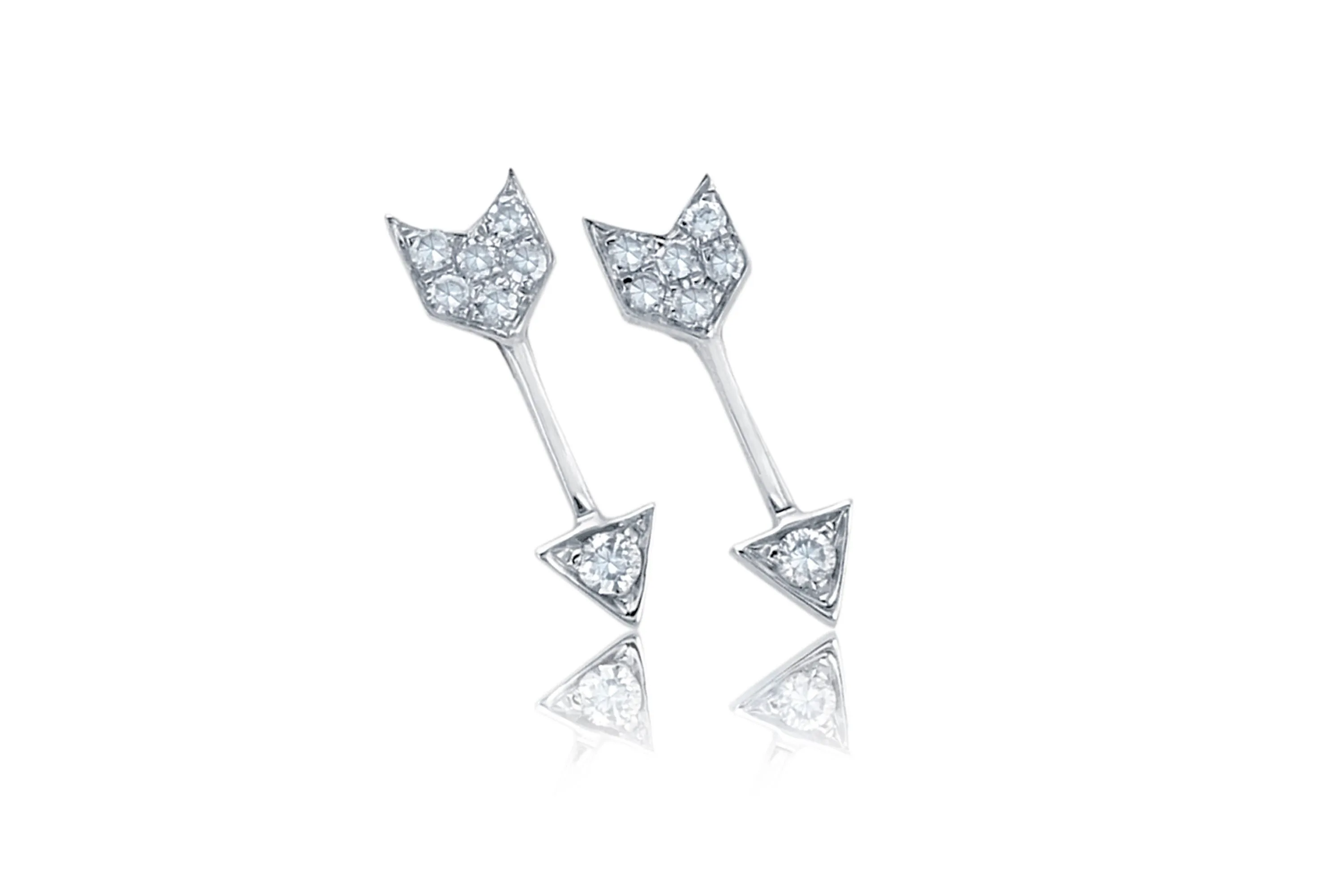 Diamond Mini Arrow Stud Earring sold by EF Collection product image thumbnail 4