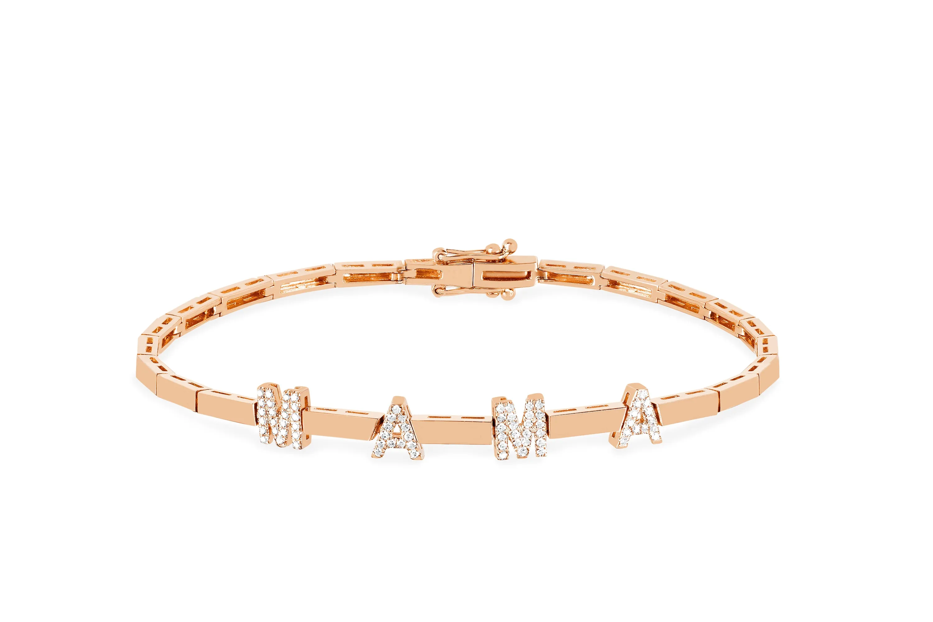 Gold Diamond Mama Bracelet sold by EF Collection product image thumbnail 3