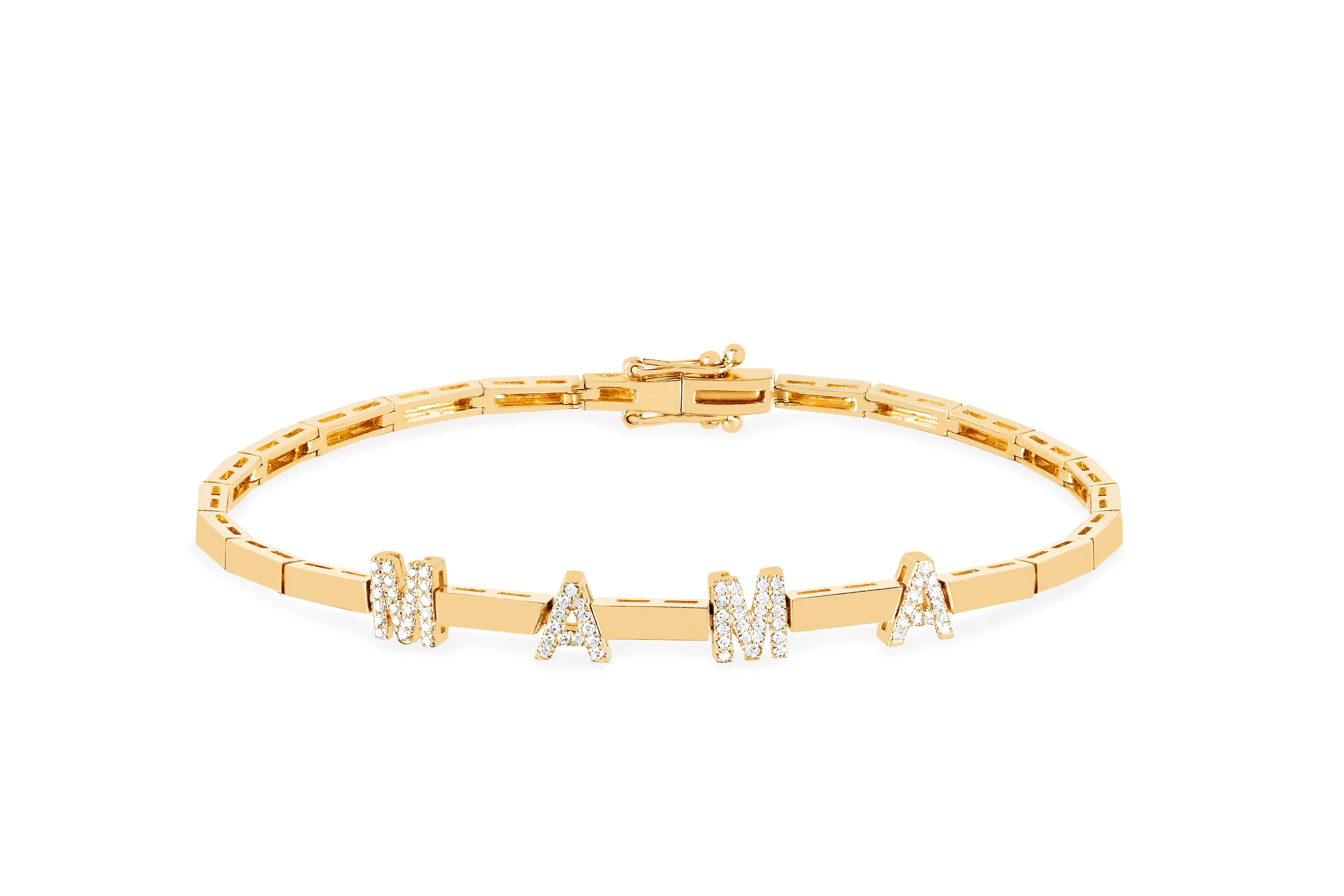 Gold Diamond Mama Bracelet sold by EF Collection
