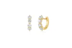 Jumbo Prong Set Diamond Mini Huggie Earring sold by EF Collection