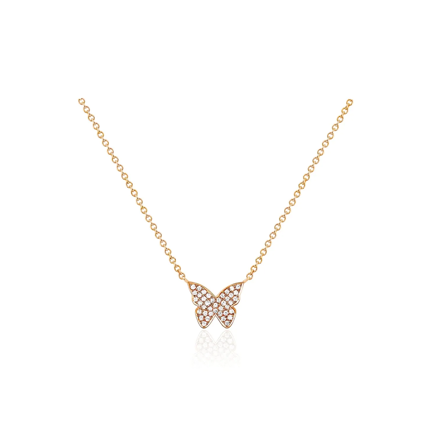 Diamond Butterfly Necklace sold by EF Collection product image thumbnail 3