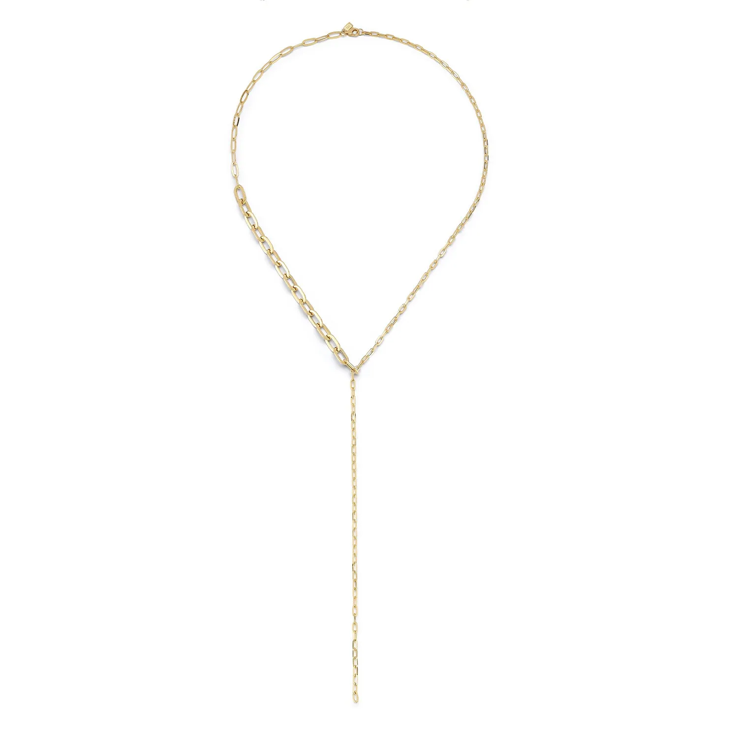 Graduated Chain Link Lariat Necklace sold by EF Collection product image thumbnail 3