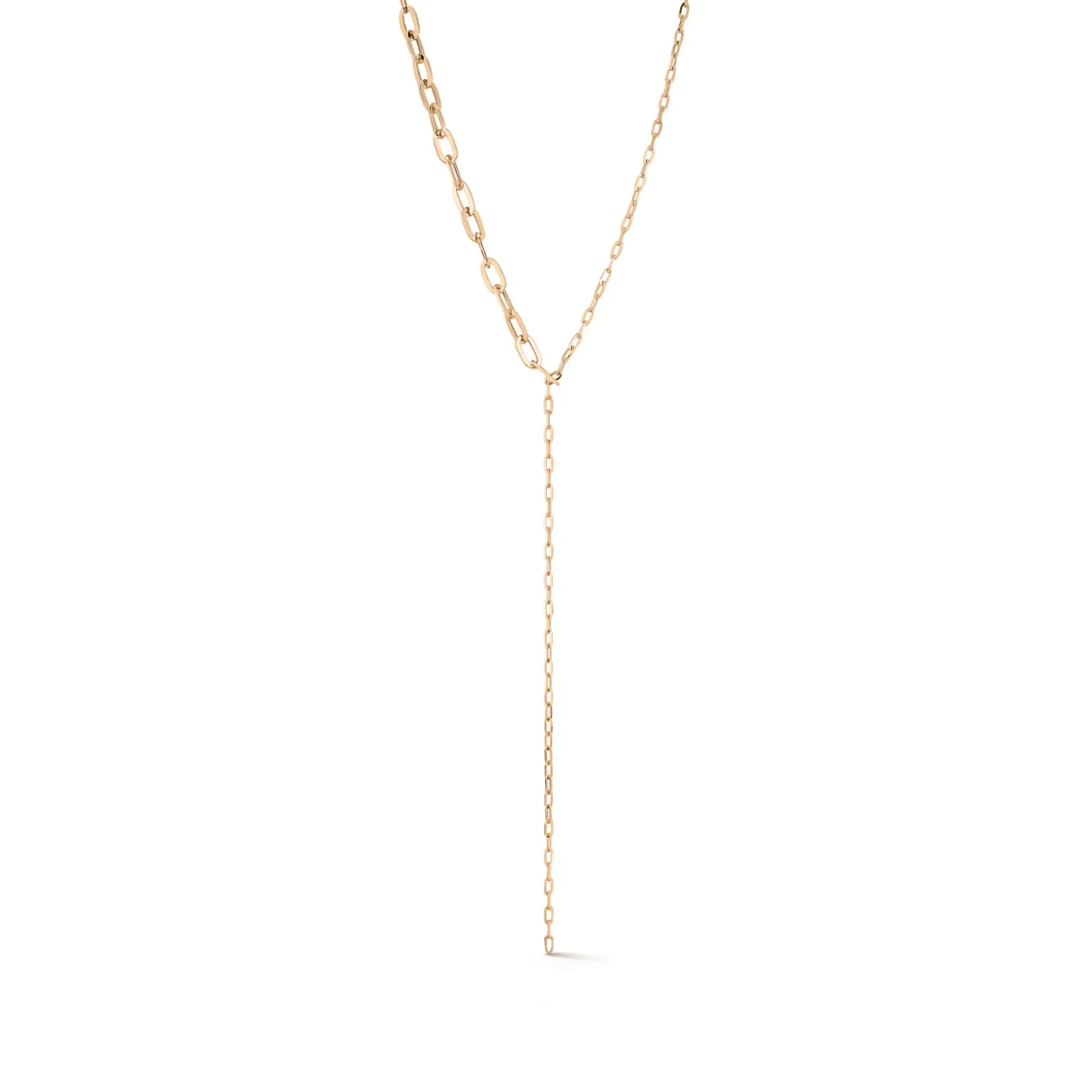 Graduated Chain Link Lariat Necklace sold by EF Collection product image thumbnail 4