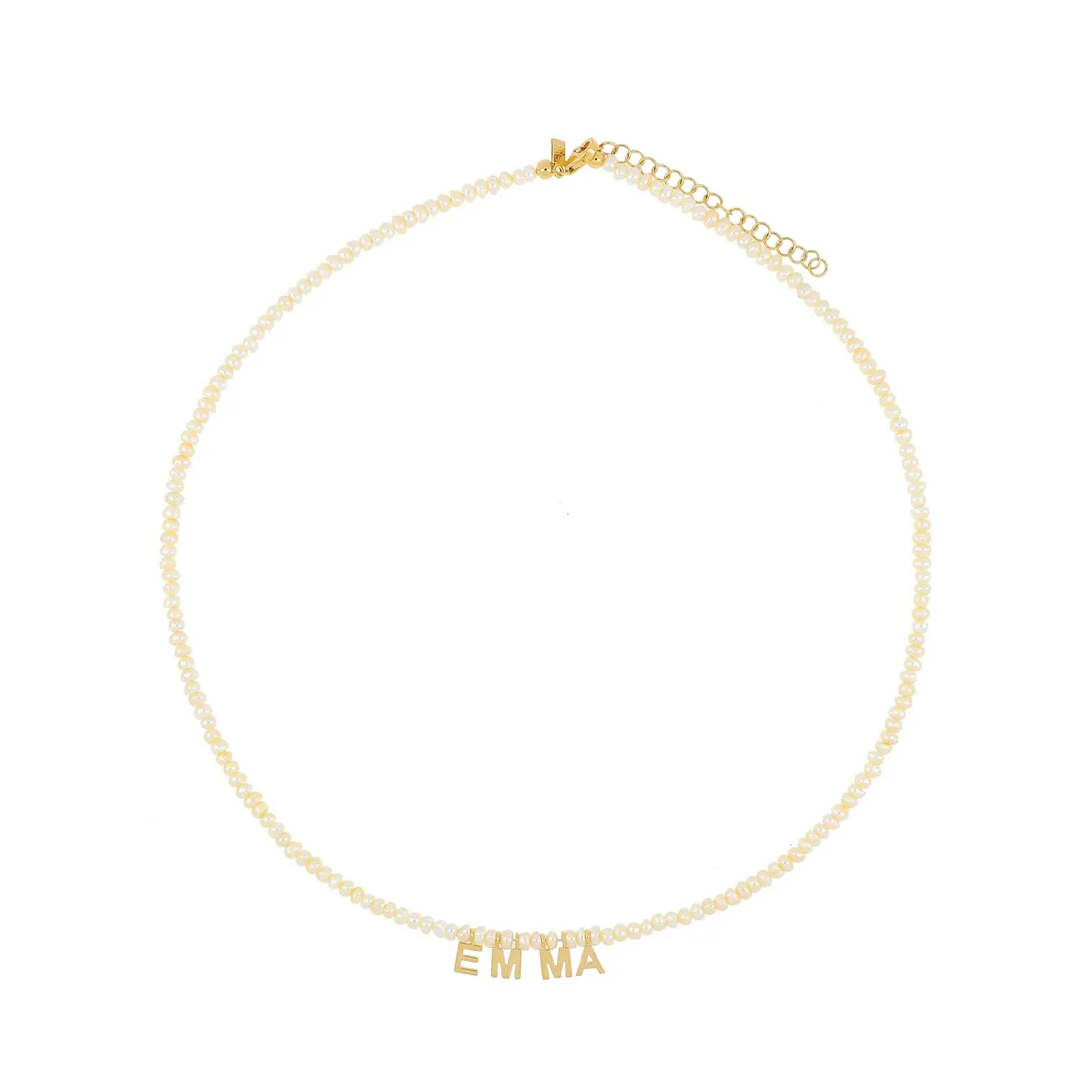 Gold Name Birthstone Necklace sold by EF Collection