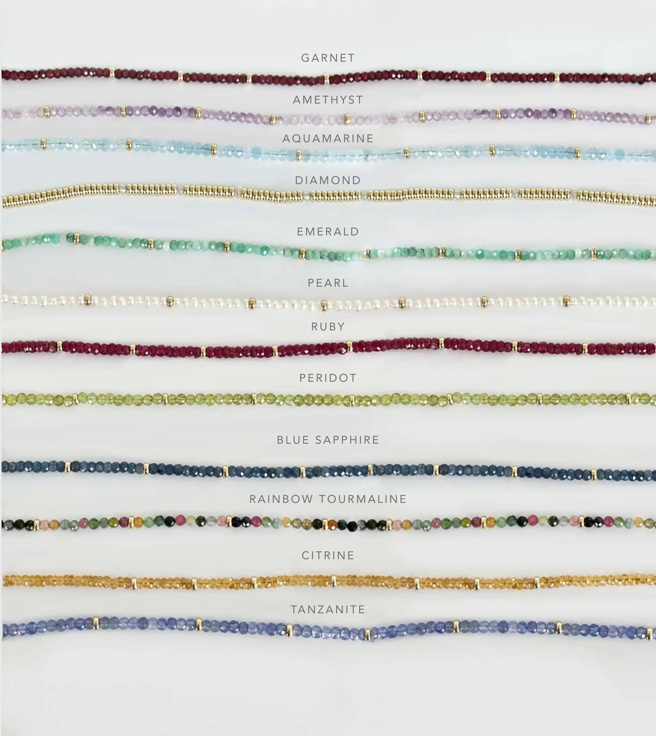 Gold Name Birthstone Necklace sold by EF Collection product image thumbnail 4