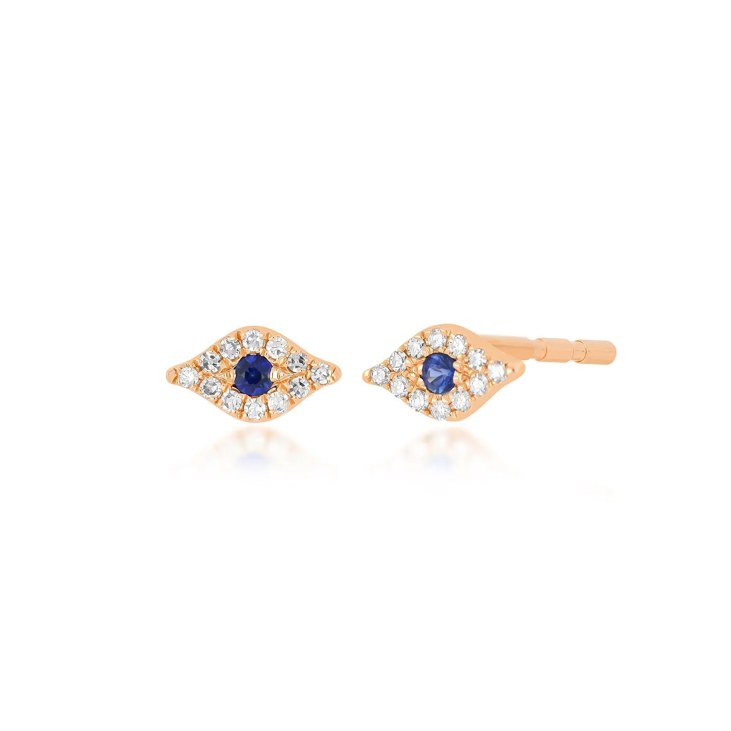 Diamond Mini Evil Eye Stud Earring sold by EF Collection product image thumbnail 3