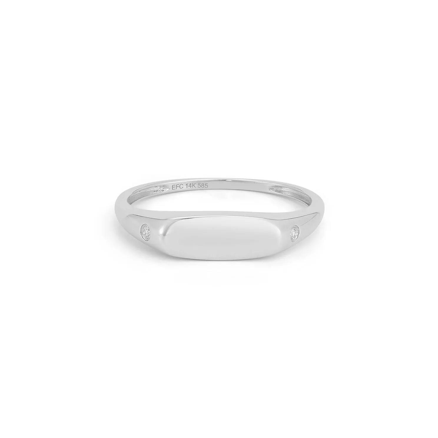 Gold Ring with Diamond Detail sold by EF Collection product image thumbnail 4