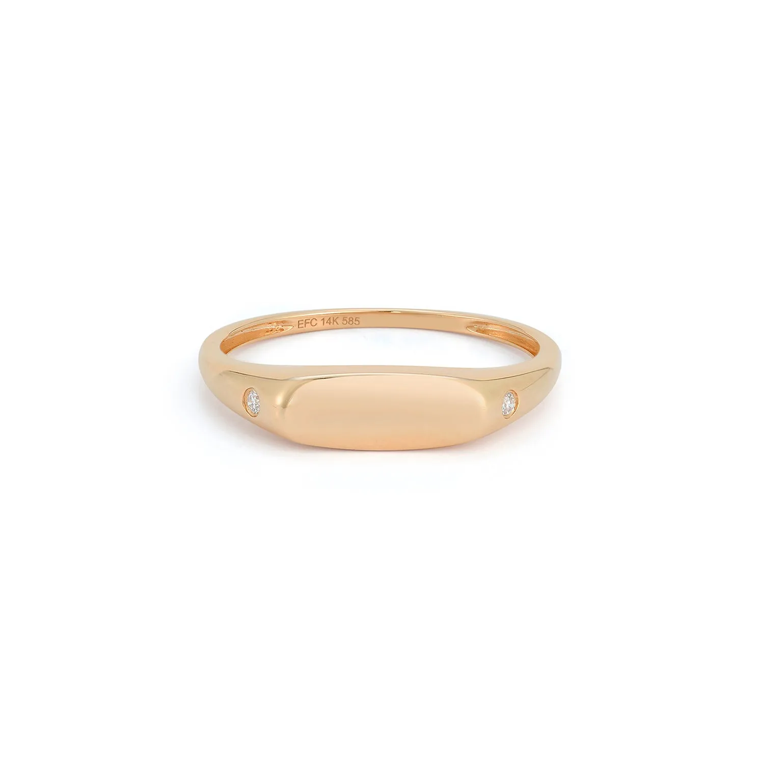 Gold Ring with Diamond Detail sold by EF Collection product image thumbnail 3