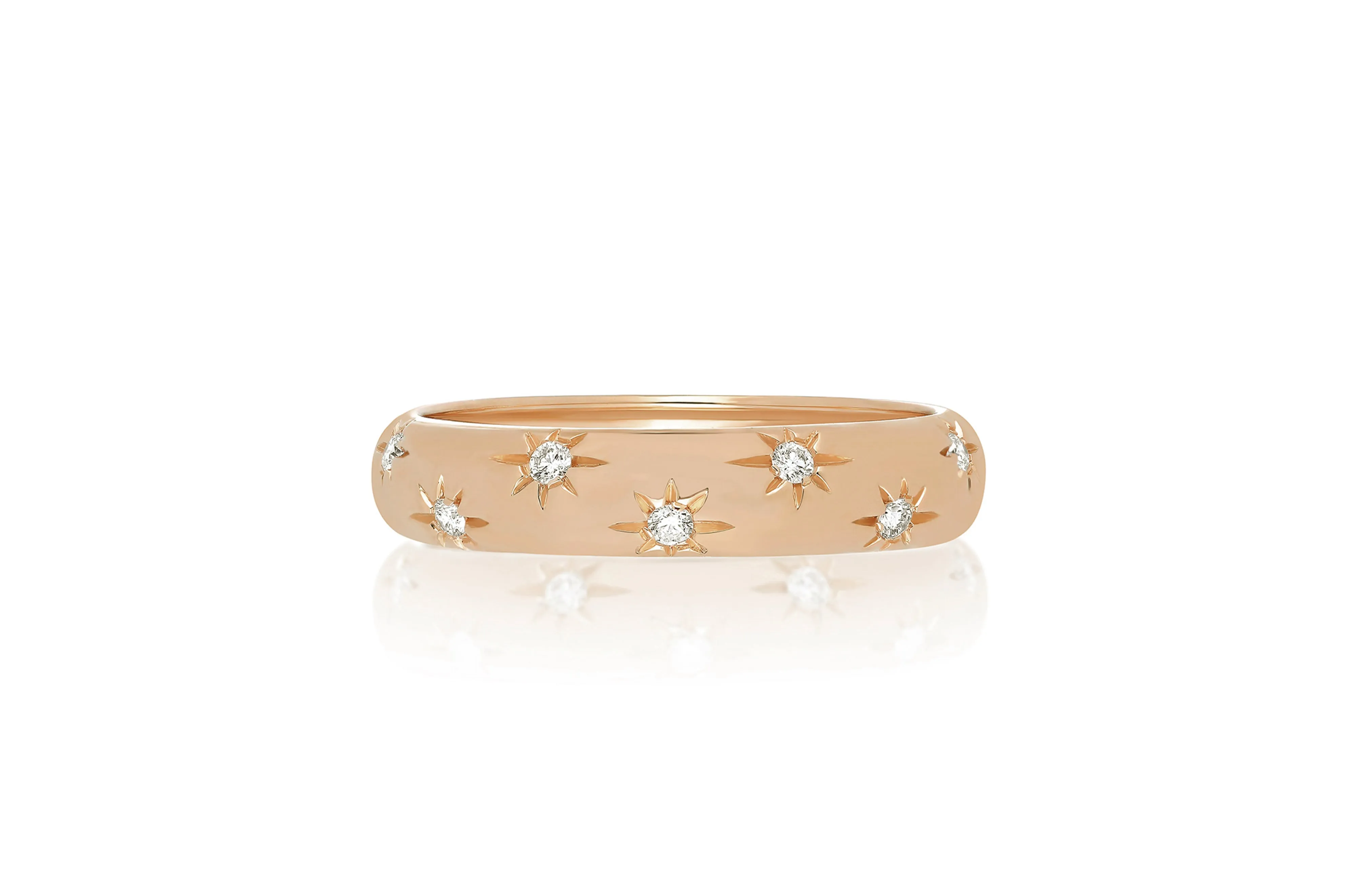 Diamond Starburst Bubble Ring sold by EF Collection