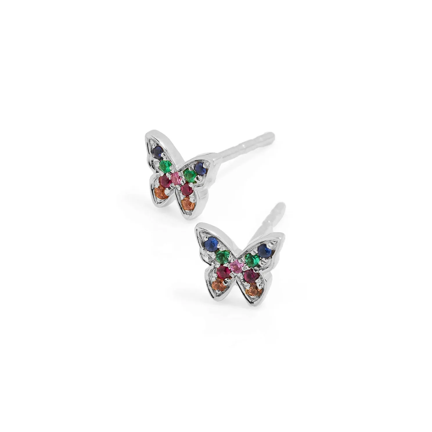 Mini Rainbow Butterfly Stud Earring sold by EF Collection