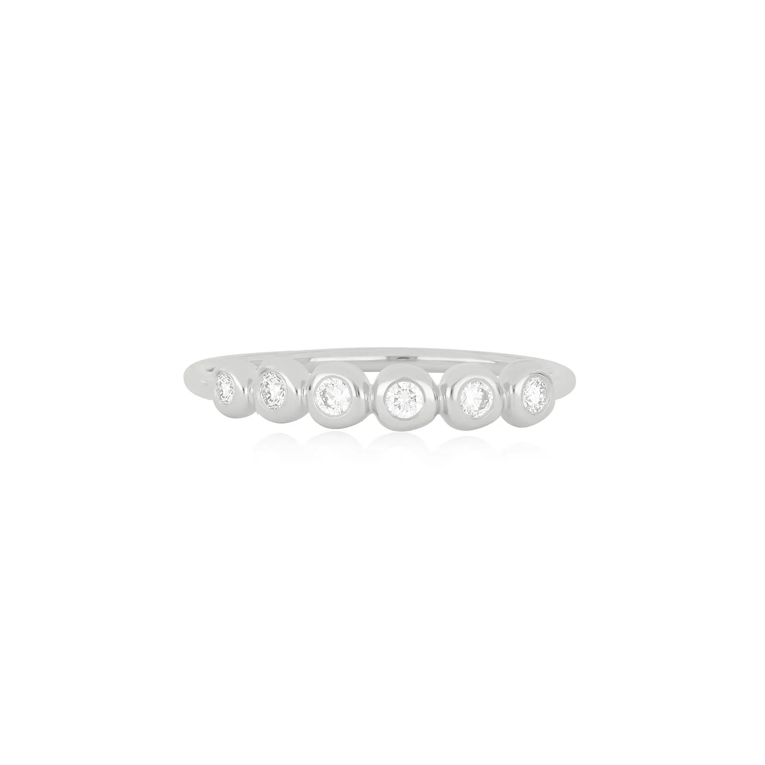 Diamond Pillow Stack Ring sold by EF Collection