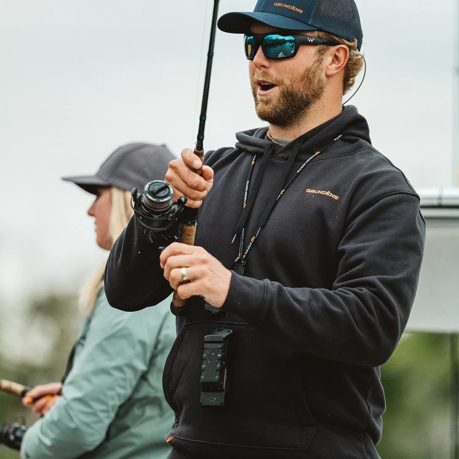 Tuna Tattoo Displacement DWR Hoodie sold by Grundéns product image thumbnail 5