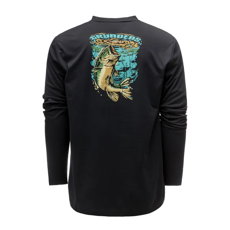 Bass Popper LS Tech Tee sold by Grundéns