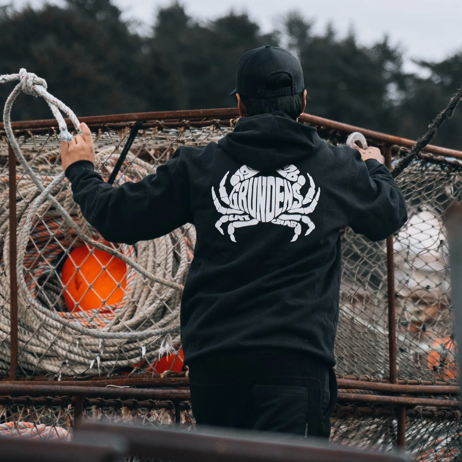 Crab Eat Your Words DWR HD Hoodie sold by Grundéns product image thumbnail 2