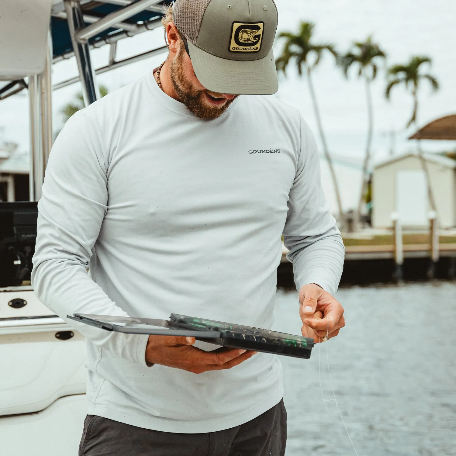 Logo Anchor LS Tech Tee sold by Grundéns product image thumbnail 3