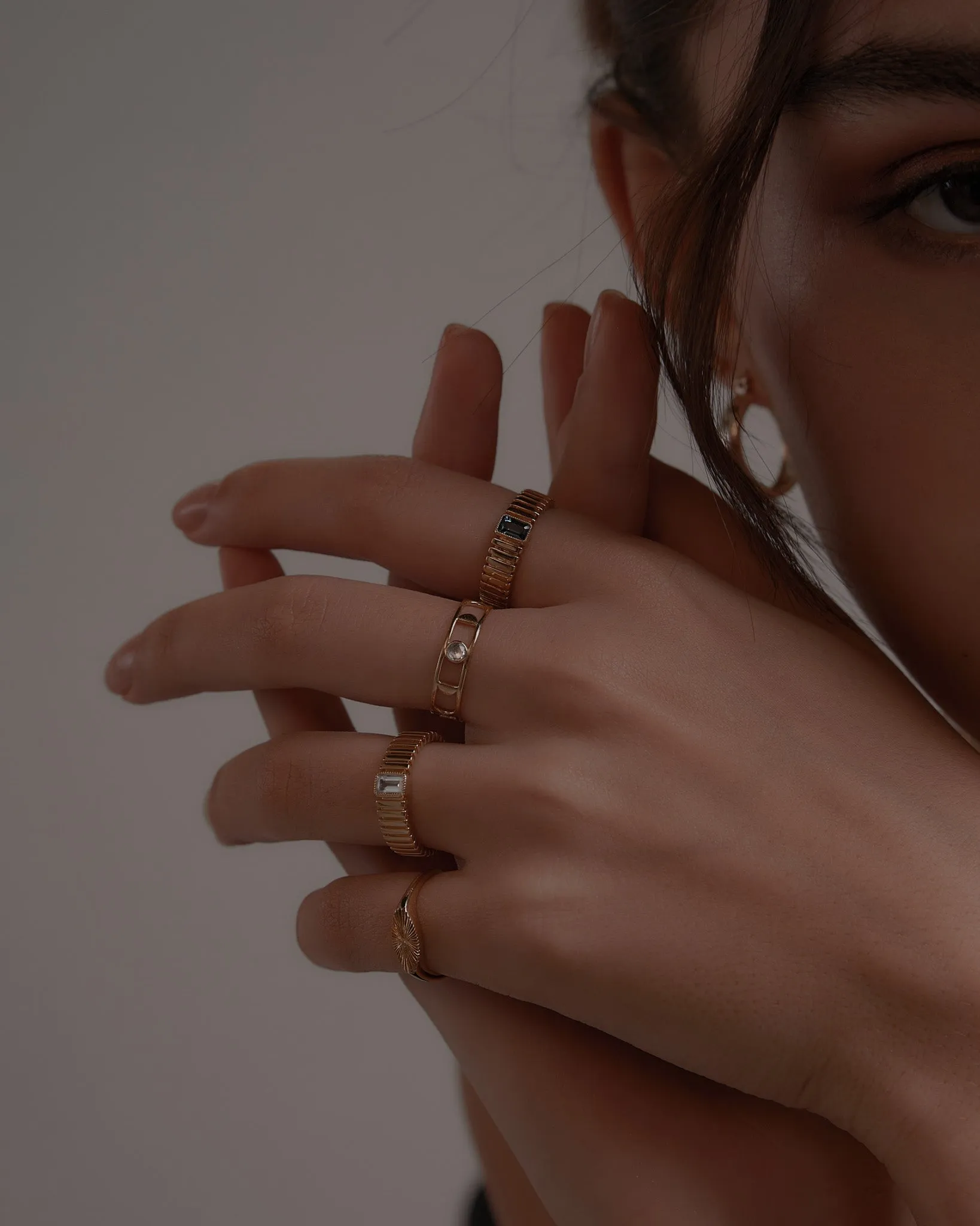 Moon Phases Ring in Vermeil sold by Midori Jewelry Co. product image thumbnail 3