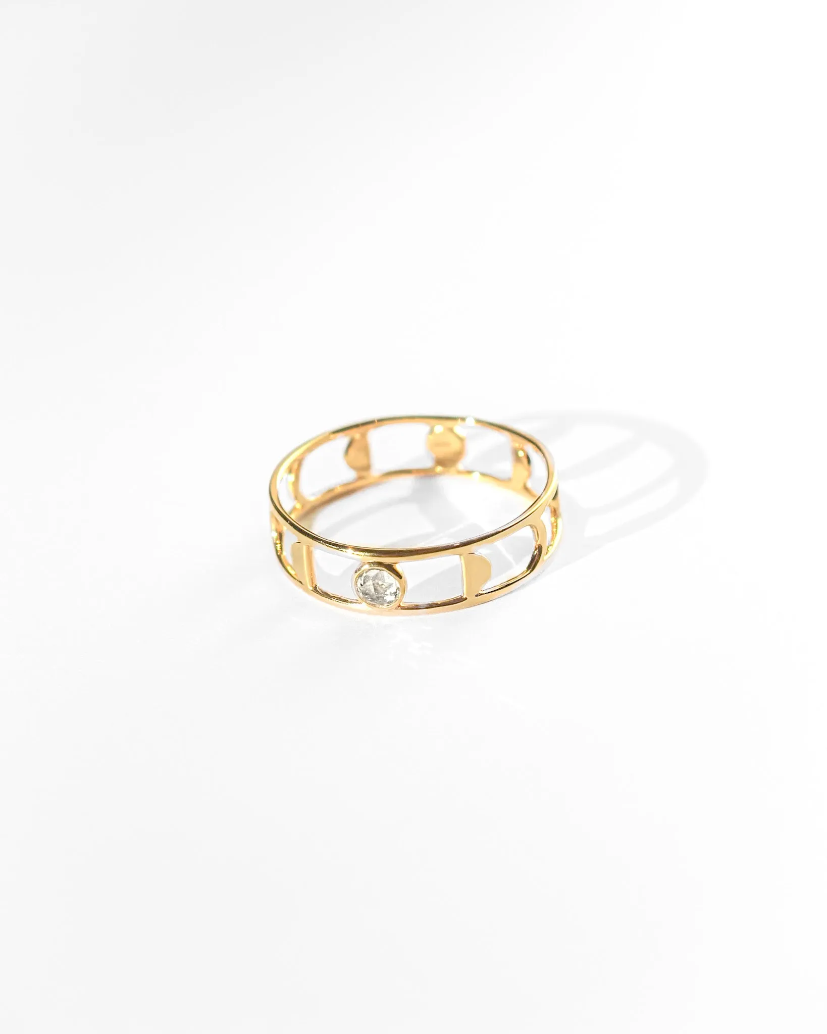 Moon Phases Ring in Vermeil sold by Midori Jewelry Co.