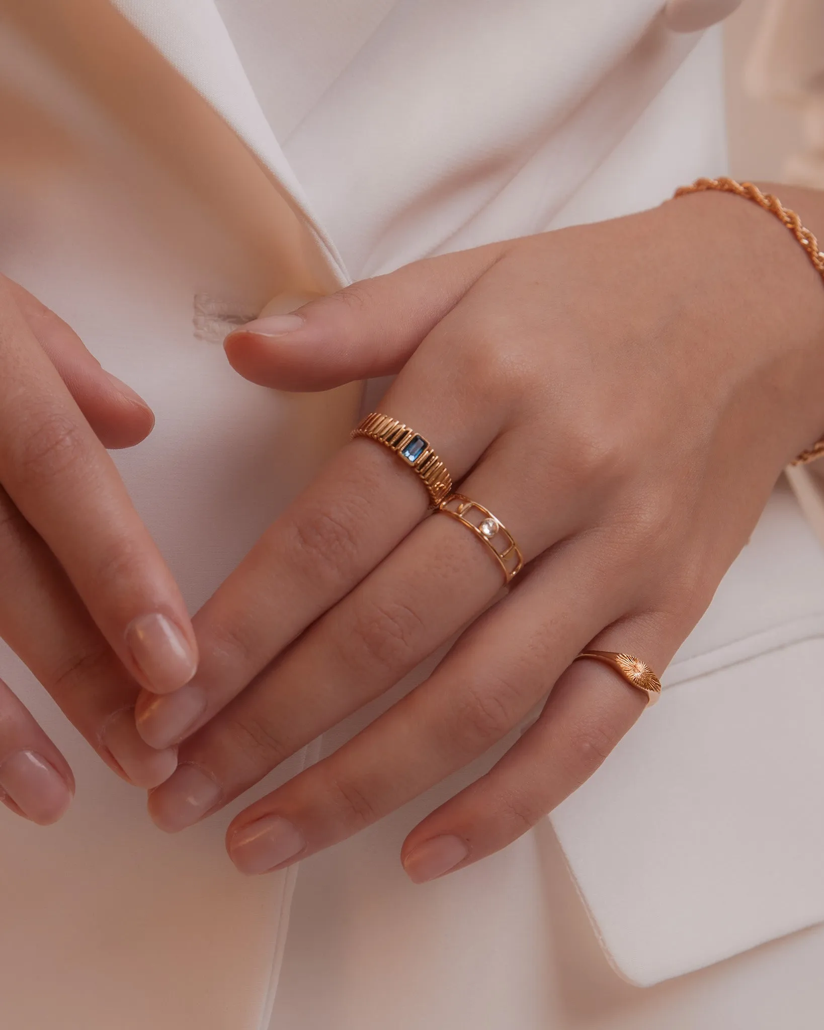 Moon Phases Ring in Vermeil sold by Midori Jewelry Co. product image thumbnail 4