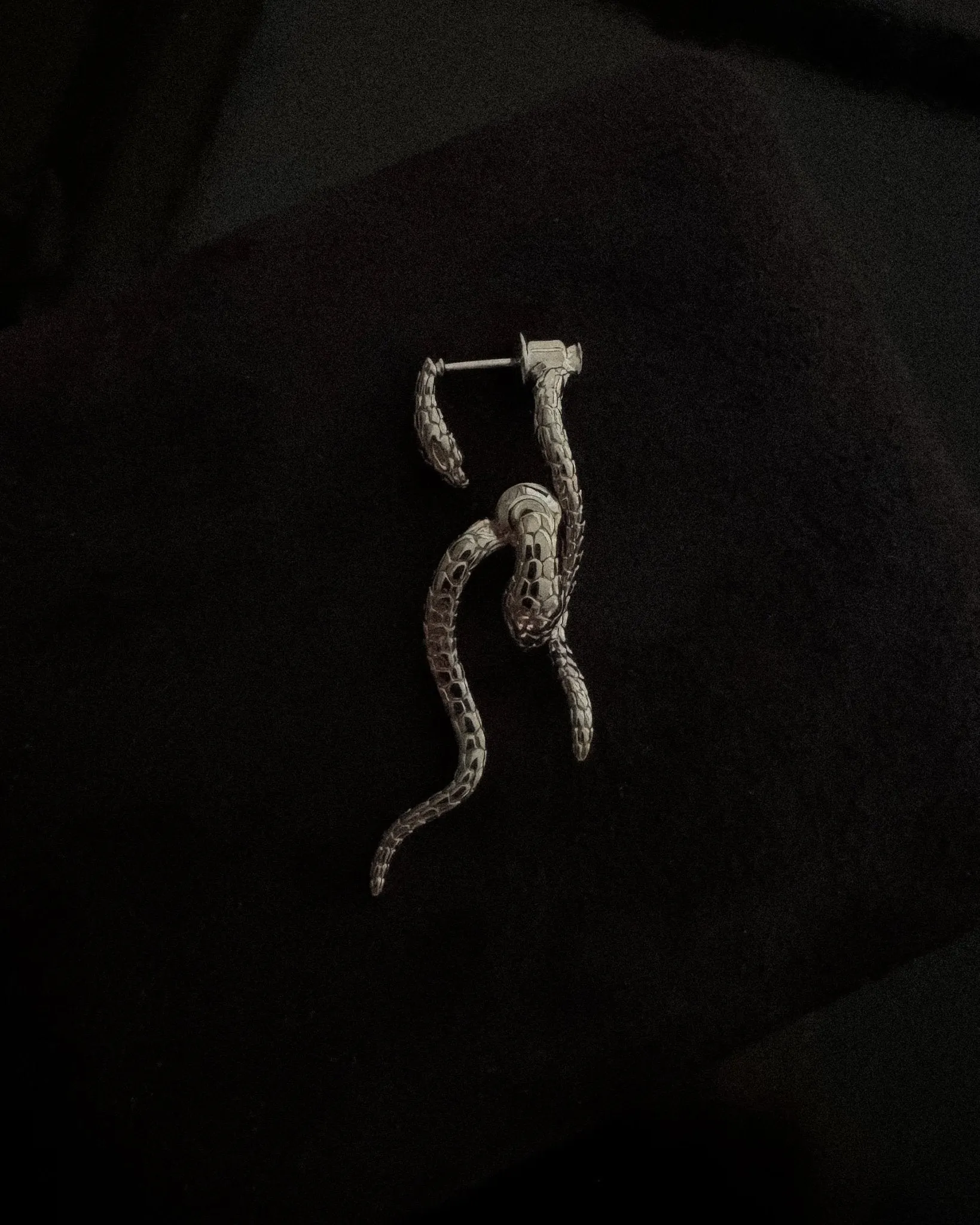 Serpent Stud Earrings sold by Midori Jewelry Co. product image thumbnail 5