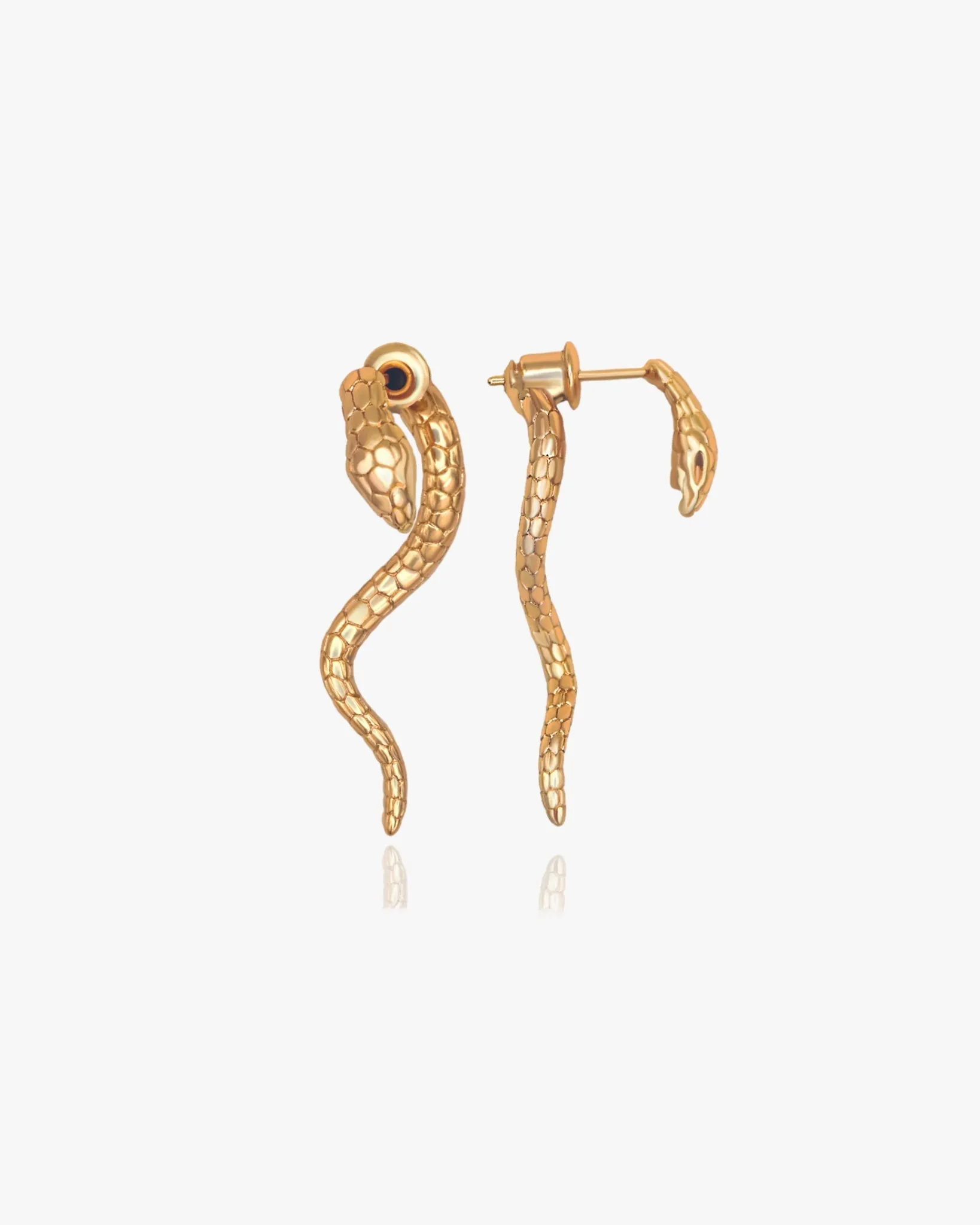 Serpent Stud Earrings sold by Midori Jewelry Co.