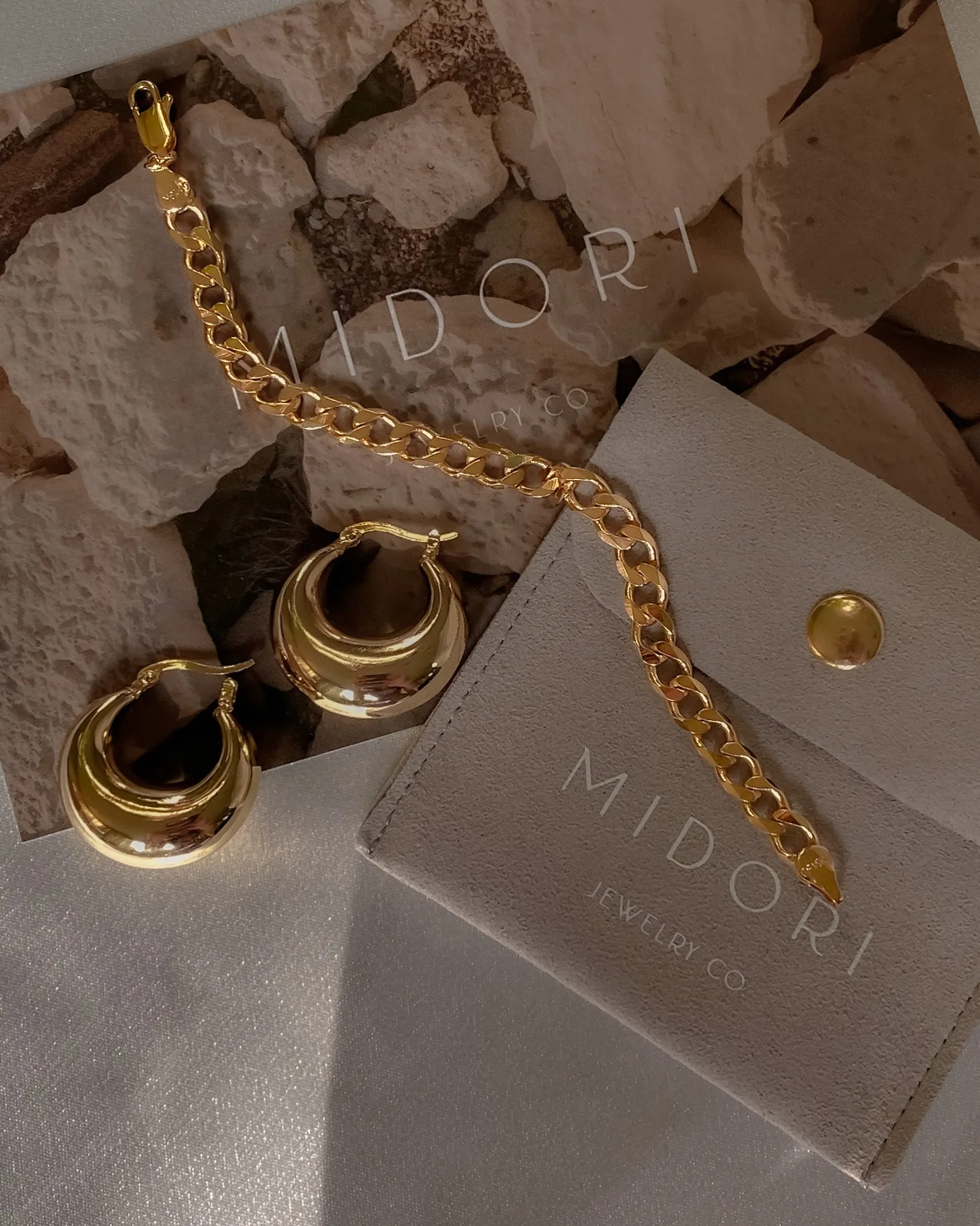 Athena Chunky Chain Bracelet sold by Midori Jewelry Co. product image thumbnail 3