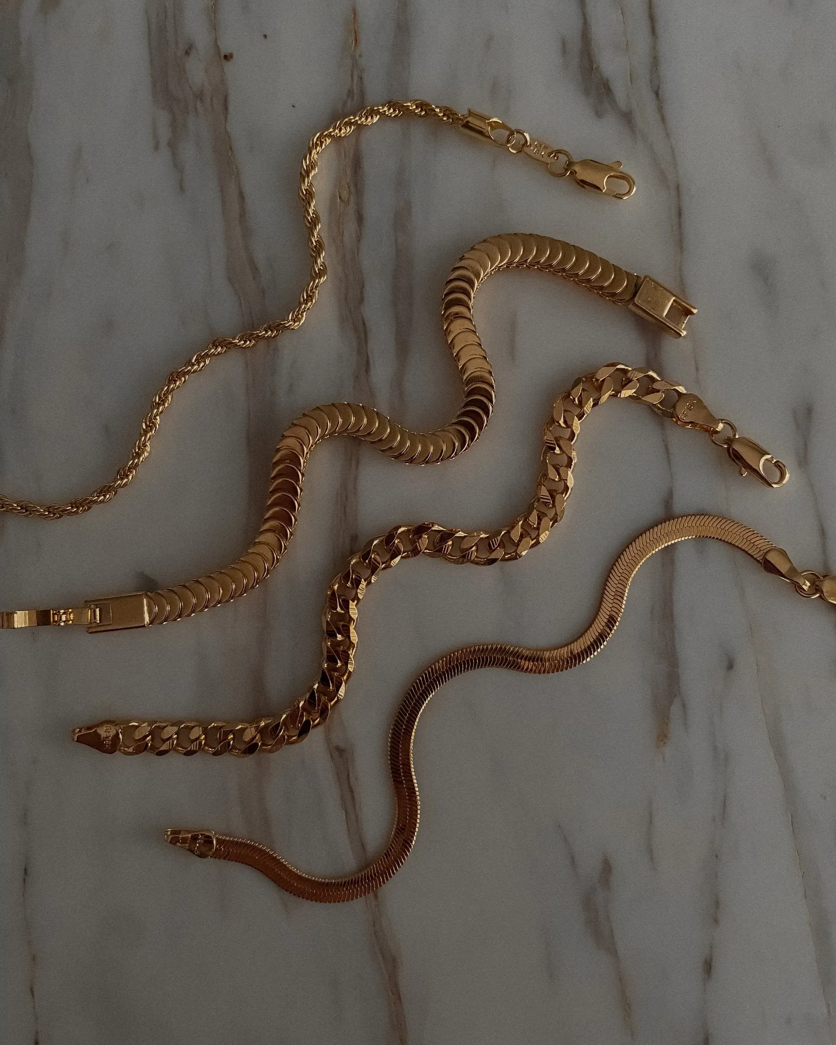 Athena Chunky Chain Bracelet sold by Midori Jewelry Co. product image thumbnail 4