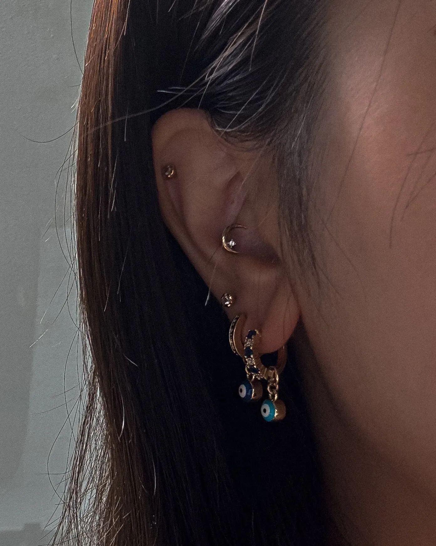 Sapphire Hoops sold by Midori Jewelry Co. product image thumbnail 2